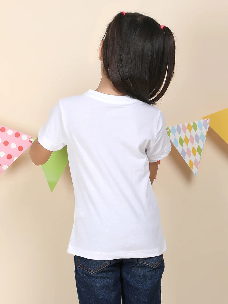 Fabyh Girls Positive Vibes - White