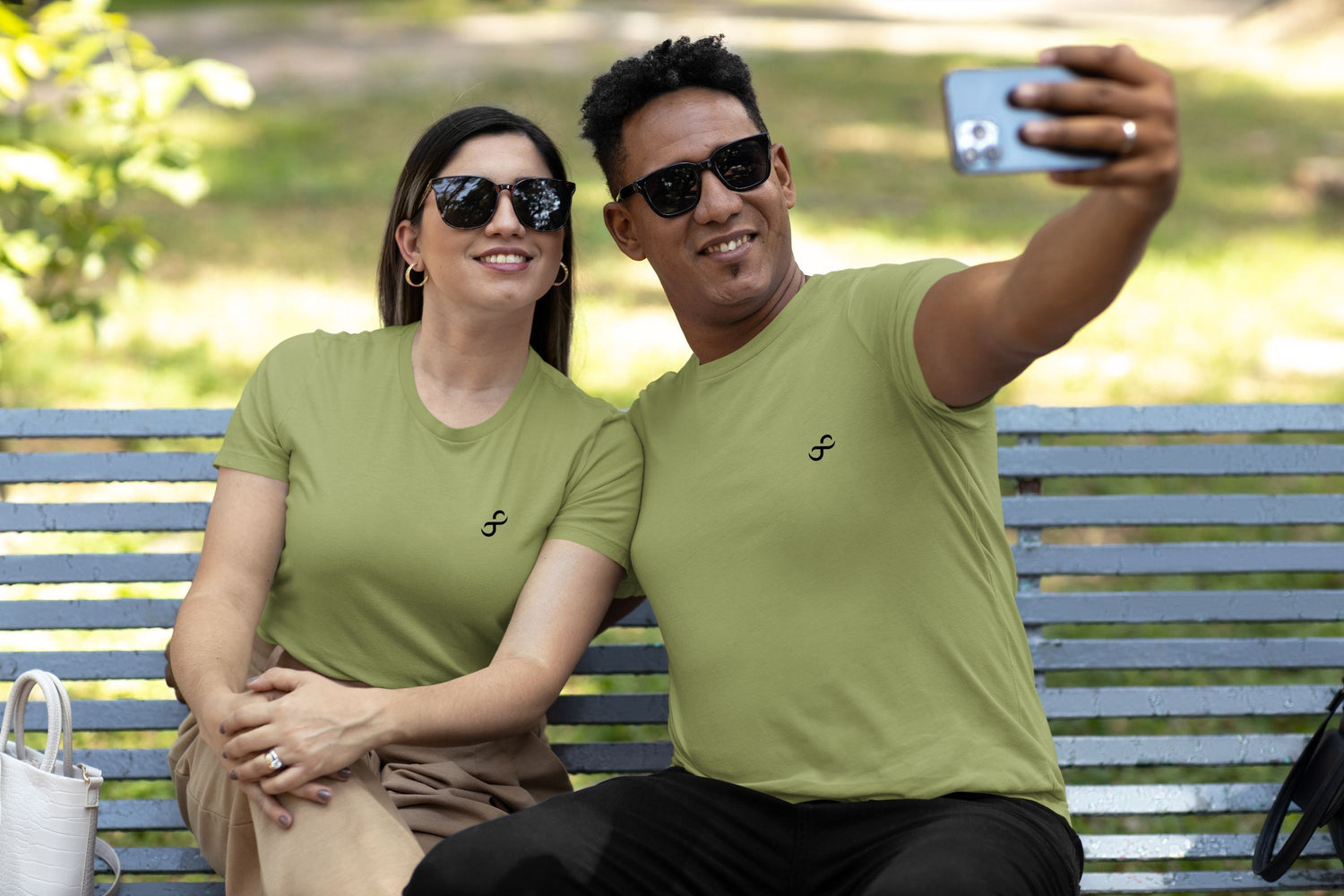 Couple green t-shirts
