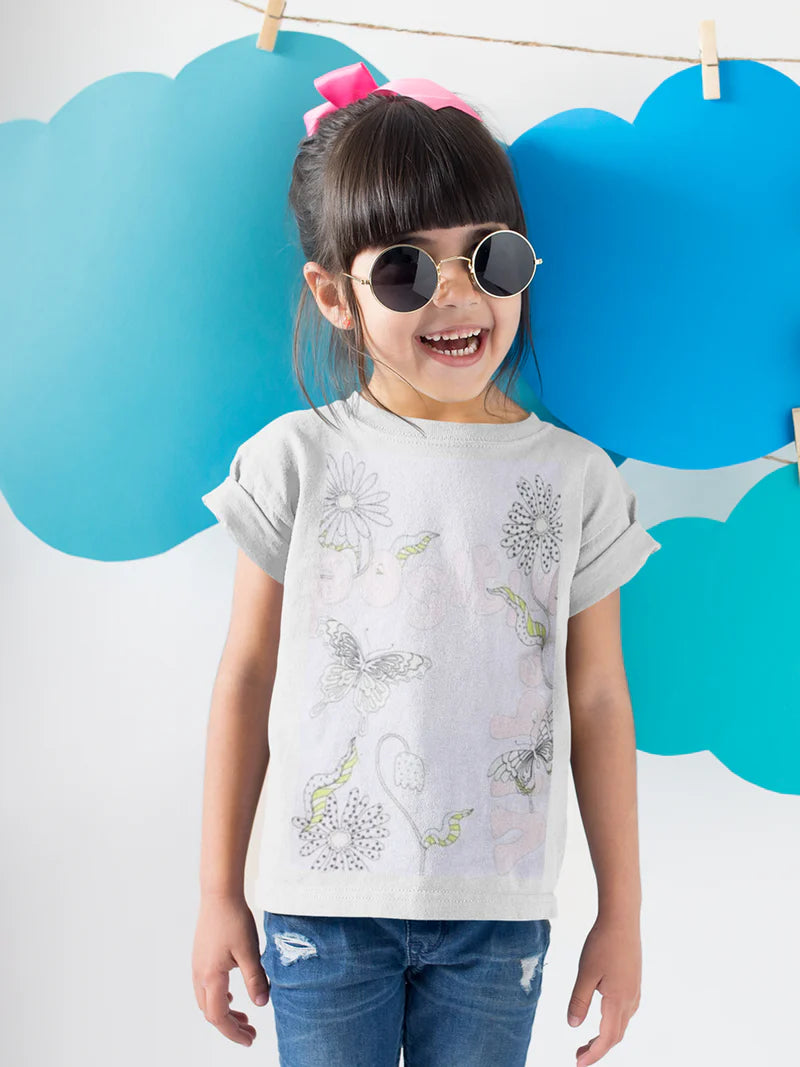 Fabyh Girls Positive Vibes - White